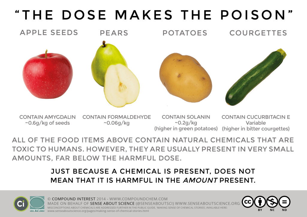 the dose makes the poison, are pears poisonous?